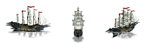 《航海大时代》船只概念图
