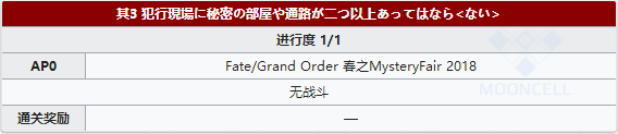 FGO虚月馆杀人事件其三配置