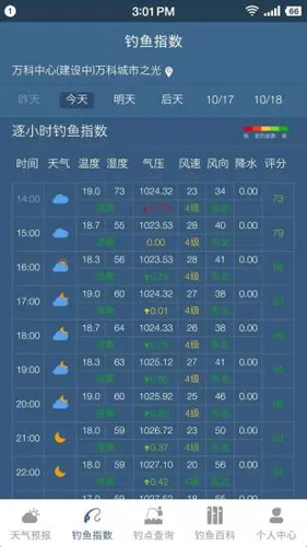 钓鱼天气预报app截图2