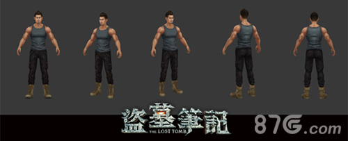 盗墓笔记S手游首次公布游戏潘子角色形象3D模型