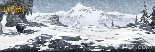 王者战神概念设计图—千里冰封的雪山山顶