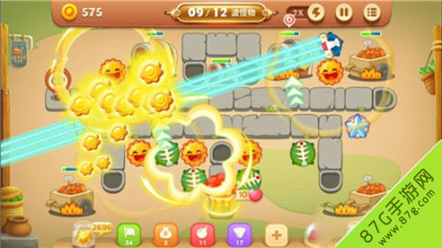 保卫萝卜3太阳花在抢夺宝箱中的表现太阳花使用技巧