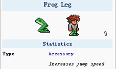 泰拉瑞亚青蛙腿怎么获得 青蛙腿有什么用