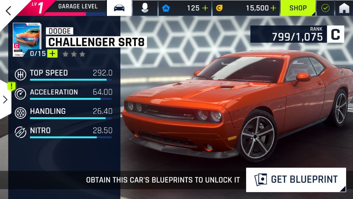 狂野飙车9道奇challenger srt8图片