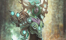 炉石传说绿龙女王伊瑟拉COS欣赏 感受大自然的力量