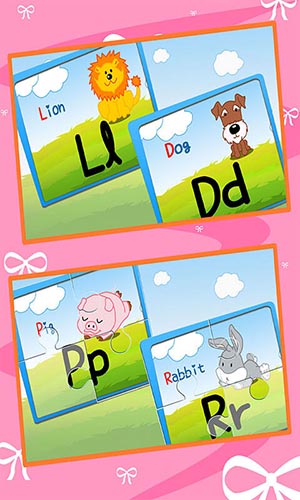 宝宝英语字母拼图app截图1