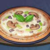 烤蘑菇披萨