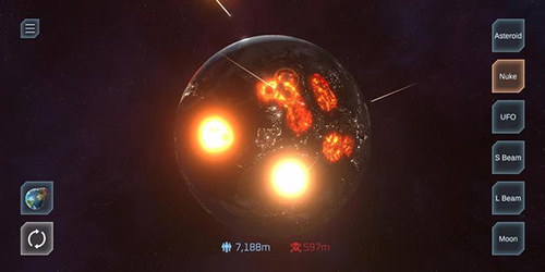 星球爆炸模拟器无限金币版截图1