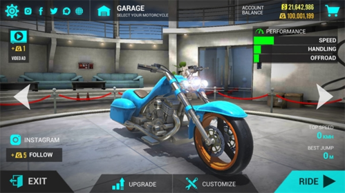 川崎摩托车模拟器无限金币版游戏模式