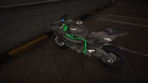 川崎h2摩托车驾驶模拟器宣传图