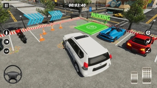 真实吉普车停车场游戏宣传图