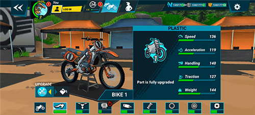 疯狂技能越野摩托车3无限金币版游戏模式