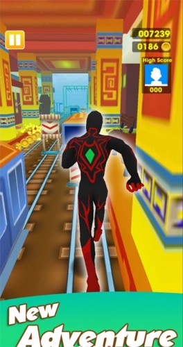 超级英雄奔跑地铁奔跑者截图1