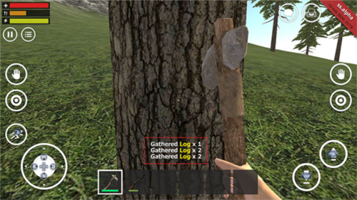 野外生存模拟器汉化版怎么砍树
图片3