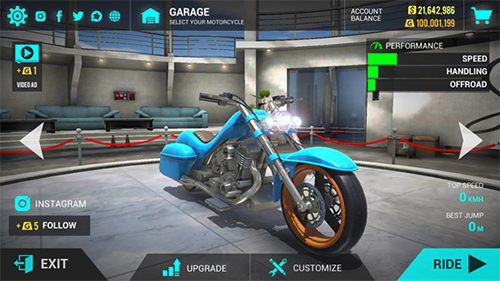 极限摩托车模拟器无限金币版1