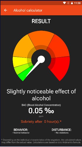 酒精计算器app截图2