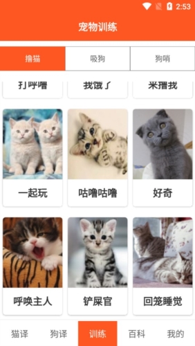 萌趣猫狗翻译器app宣传图