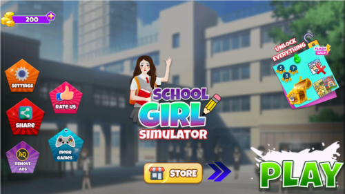 School Girl Life Simulator中文版图片4