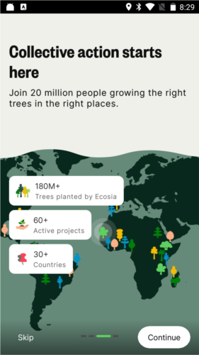 Ecosia浏览器app优势