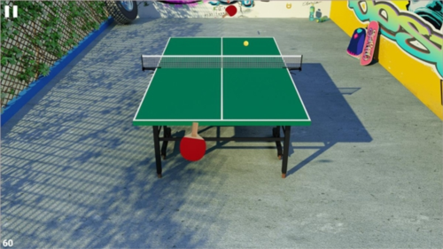 虚拟乒乓球联机版本怎么发旋球1